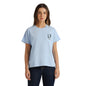 Pepe Jeans Women'S Relaxed Fit T-Shirt (Pl506095_Bay Blue