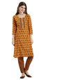 Shiv Textiles Cotton Kurta Set for Women.(9002-Mustard-L)