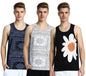 Veirdo Mens 100% Cotton Scoop Neck Regular Fit Sleeveless T-Shirt Combo
