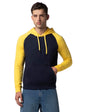 FYLTR Mens Casual Colourblock Raglan Hoodie with Drawstrings - Utility Pockets | Ribbed Hem & Cuff