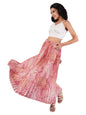 Kzully Crepe WomenS Skirts Maroon