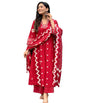 Lookmark WomenS Cotton Blend Zigzag And Dotted Print Kurta Plazzo Set With Dupatta Suitable For Every Indian Occasion (Az-Lm-Og
