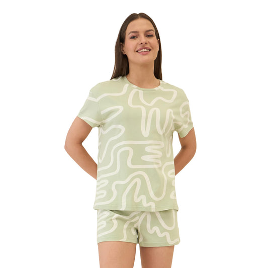 Sweet Dreams Women Printed Shorts Set
