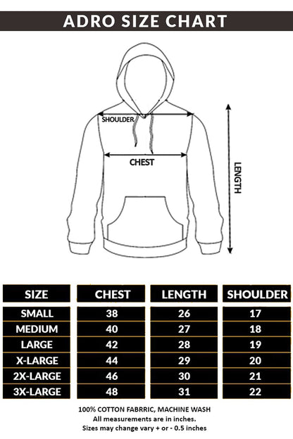 ADRO Believe in Your Self Printed Hoodie/Sweatshirt for Men