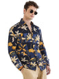 Pinkmint Men Printed Cambric Cotton Shirt |Stylish Designer| Lightweight Summer Wear| Regular Fit Shirt for Men (Available in Pl