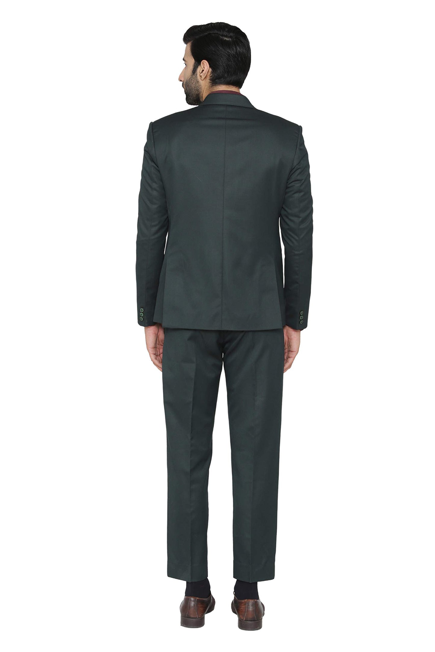 WINTAGE Mens Polyester Cotton and Evening 2 Pc Suit : Green