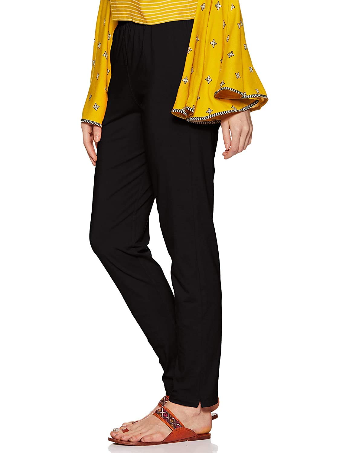 Lux Lyra Women's Regular Fit Kurti Pant Black Free Size