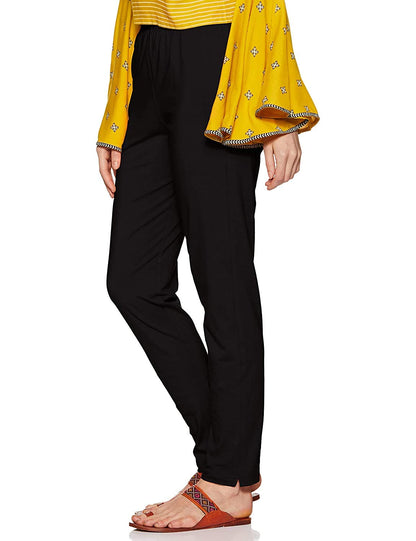 Lux Lyra Women's Regular Fit Kurti Pant Black Free Size