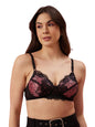 Clovia Womens Net Non Padded Wire Free Full Coverage Bra Black