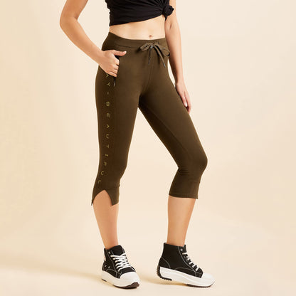 Sweet Dreams Womens Relaxed Casual Pants (LC-3038AV_Olive
