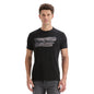 Men'S Green Black Graphic Print T-Shirt