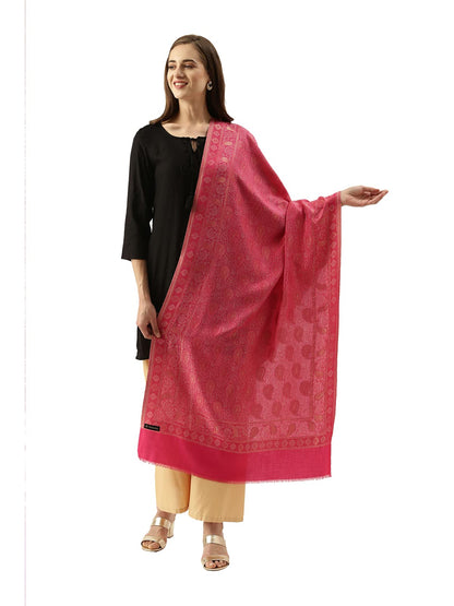 Pashmoda Women Nashaat Kaani Stole with Silky Zari Weave (Size 72X208 CM)