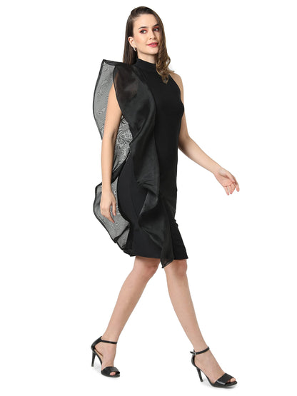 Campus Sutra Women'S Knee-Length Fit And Flare Dress (Ssmr22_Cswssdr5012)