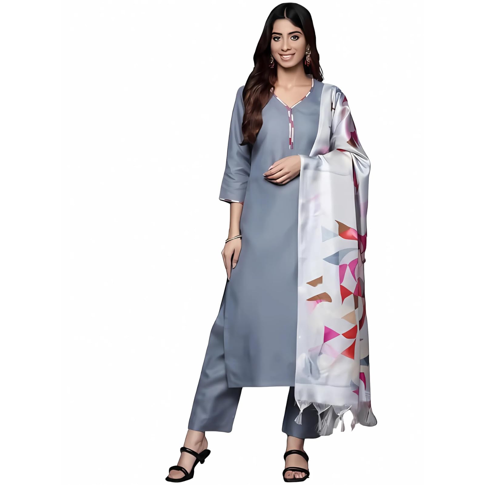 Varanga WomenS Silk Straight Salwar Suit Set  Elegant, Comfortable, Stylish Ethnic Wear For Every Occasion