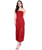 Popwings Casual Solid Sleeveless Slit Long Corset Dress For Women || Latest Stylish Western Summer Dresses For Women || Sleevele