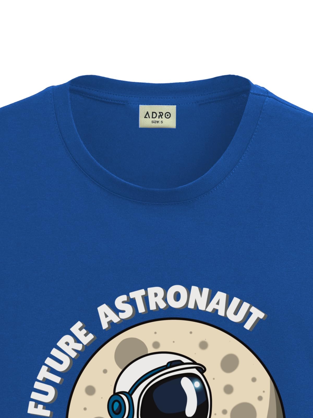 ADRO T Shirts for Boys & Girls | Astronaut Printed T-Shirt | Ages 3-14 | 100% Cotton Round Neck Tshirt for Boys |KRN-L2-ASTRO-RB