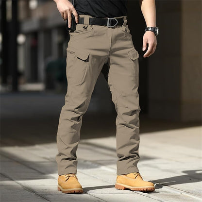 Shasmi Khakhi Mens Durable Comfy, Solid Color, Drawstring Waist, Casual Style, Breathable Fabric, Outdoor, Utility Multi-Pocket