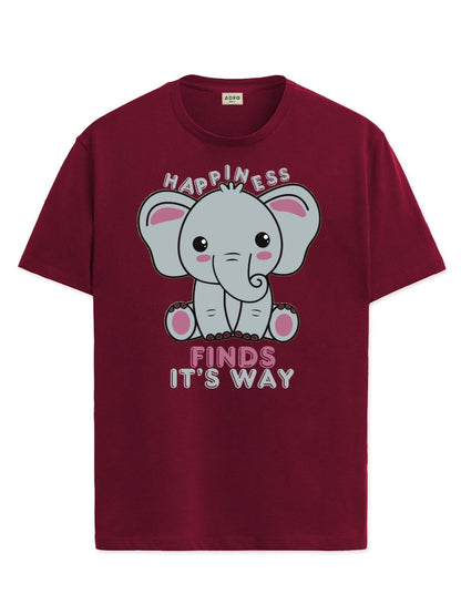 ADRO T Shirts for Boys & Girls | Elephant Printed T-Shirt | Ages 3-14 | 100% Cotton Round Neck Tshirt for Boys |KRN-L2-FINDS-MR-