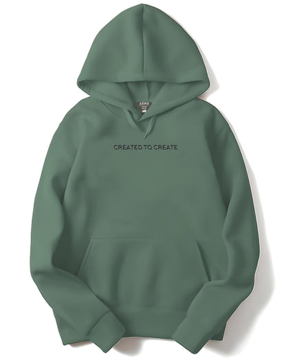 ADRO Mens Printed Hoodies in Premium Cotton Fleece 340 GSM (H23-M-CRE-PT_Pista)
