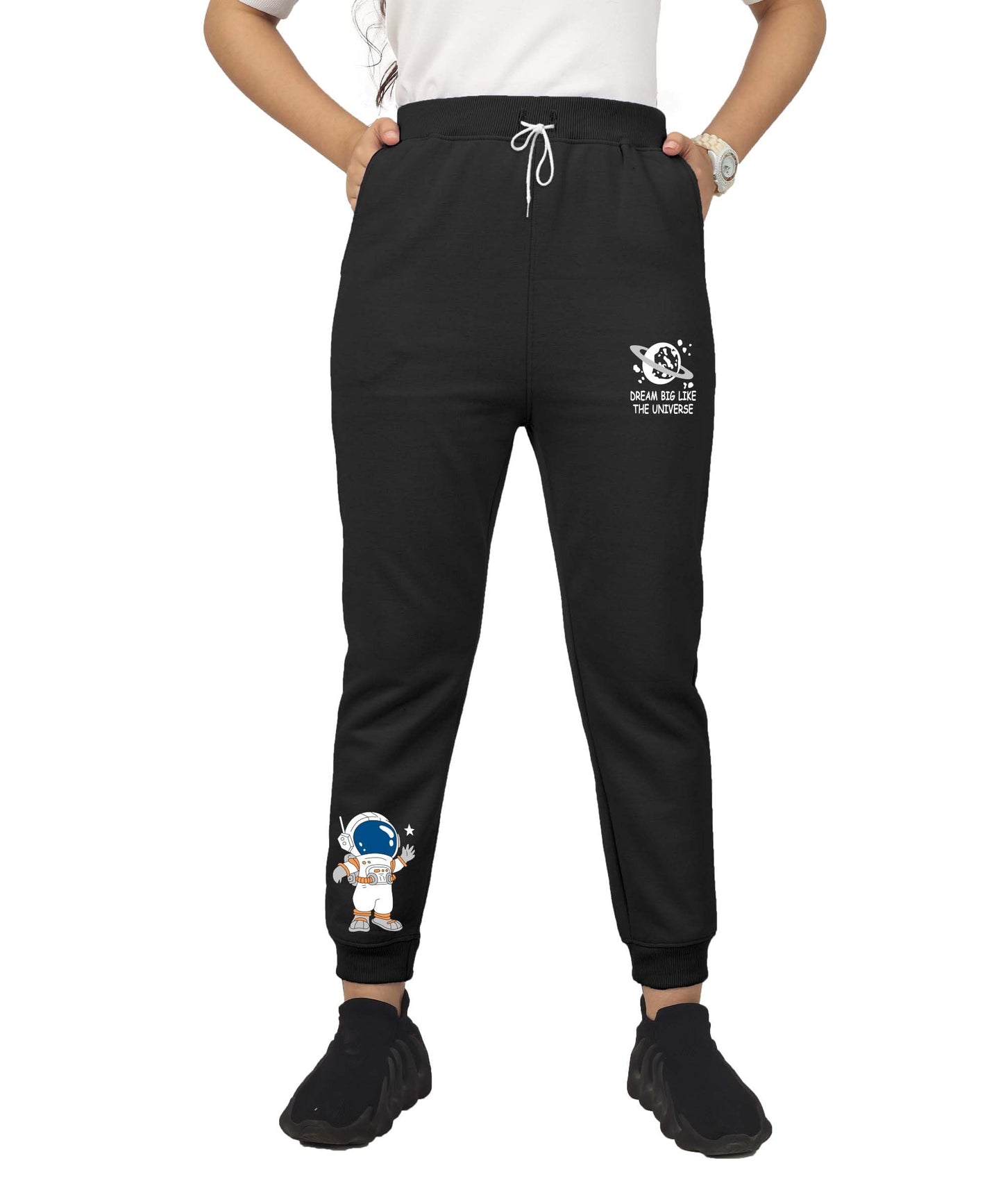 Kyda Kids Girls Cottonblend Printed Track Pants (Pack Of 1)
