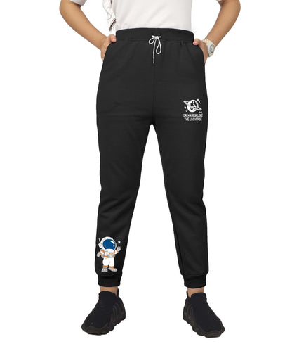 Kyda Kids Girls Cottonblend Printed Track Pants (Pack Of 1)