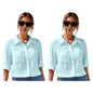 Toplot Shirt For Women || V-Collar Solid Crop For Woman || Half Sleeves For Women || Oversized Shirt For Woman (V-Crop-Shirt-518