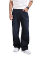 The Indian Garage Co Mens Baggy Fit Solid Mid-Rise Jeans