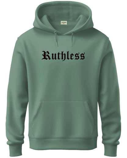 ADRO Men's Cotton Neck Hooded Sweatshirt (H24-RUTH-PT_Pista
