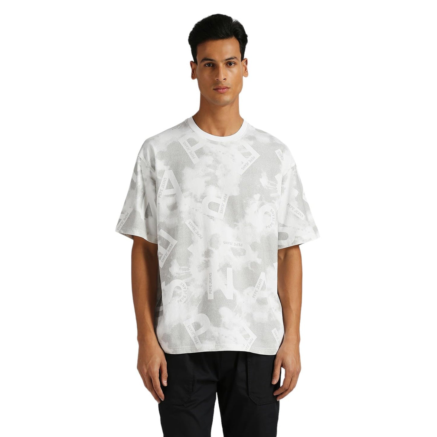 Pepe Jeans MenS Oversized Fit T-Shirt (Pm509577_Light Grey
