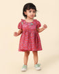 Fabindia Baby-Girl's Rayon Blend A-Line Thigh Length Dress (1034350PINK_Pink