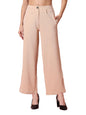 OOMPH! Womens Straight Fit Mid Rise Korean Trousers|Trouser Pants for Women|Elegant Workwear for Office, College & Events|Trous