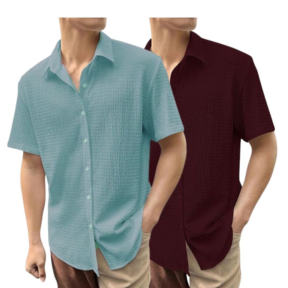 Greciilooks For Casual Stylish Polycotton Regular Formal Shirt