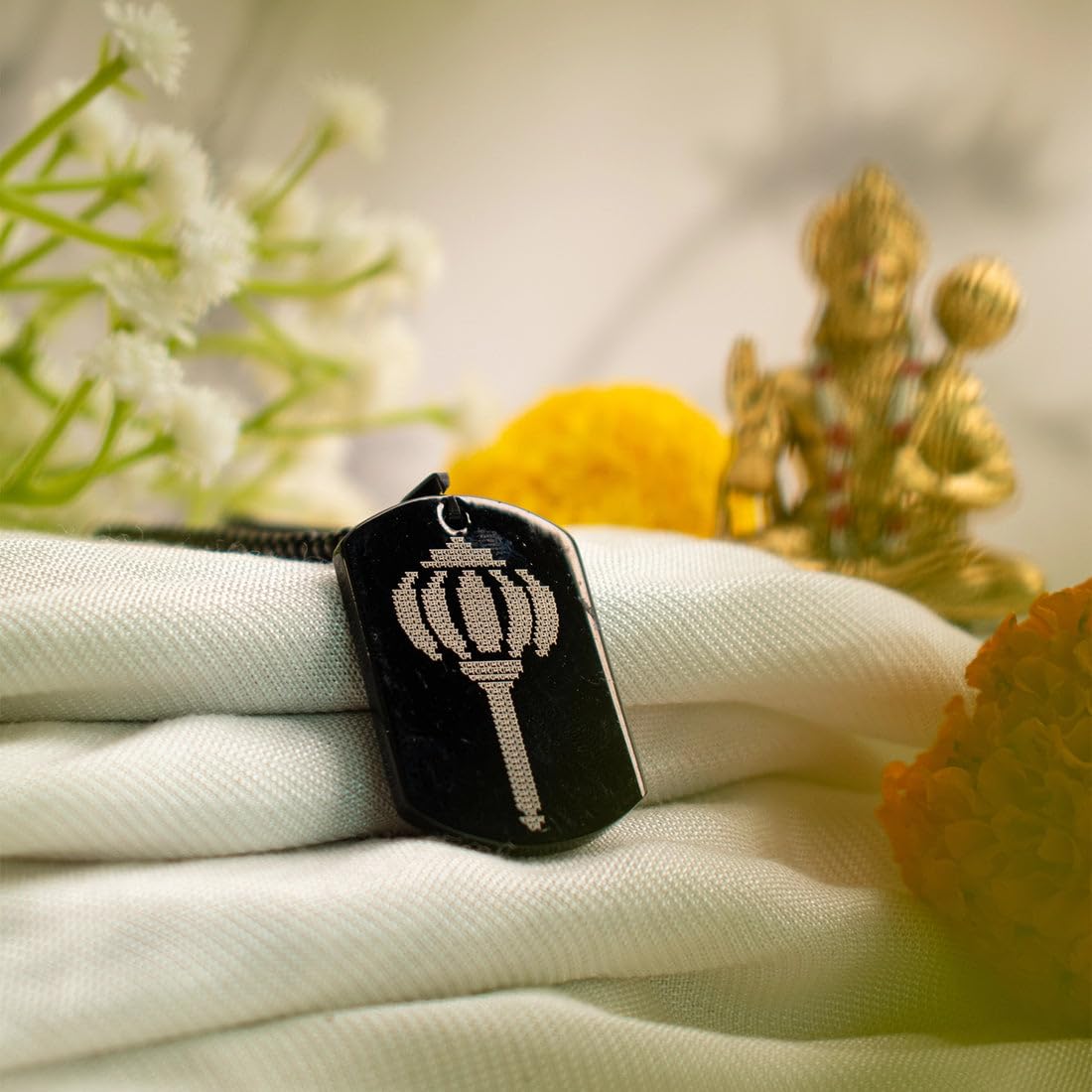 Astrotalk Hanuman Ji Gada Pendant | Infused with Ram Naam Japa | Symbol of Power & Protection | Hanuman Ji Locket for Men & Women