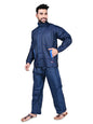 Rupa Rainwear for Men, Deluxe Collection, Waterproof PVC Rain Jacket with Pants and Carry Bag, Pack of 1