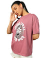 Bewakoof X Official Rick and Morty Merchandise Womens Dont Even Trip Dawg Graphic Printed 100% Cotton T-Shirt - Oversized Fit,