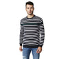 Pepe Jeans Mens Max Engineered Striper Sweater, Dulwich,L Blue