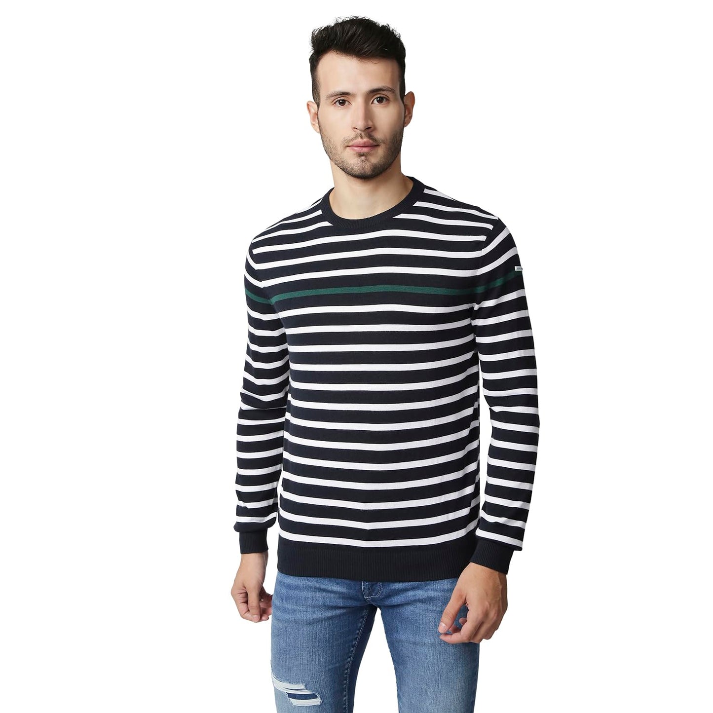 Pepe Jeans MenS Cotton Blend Classic Sweater (Pm702338_Dulwich_2Xl) Blue