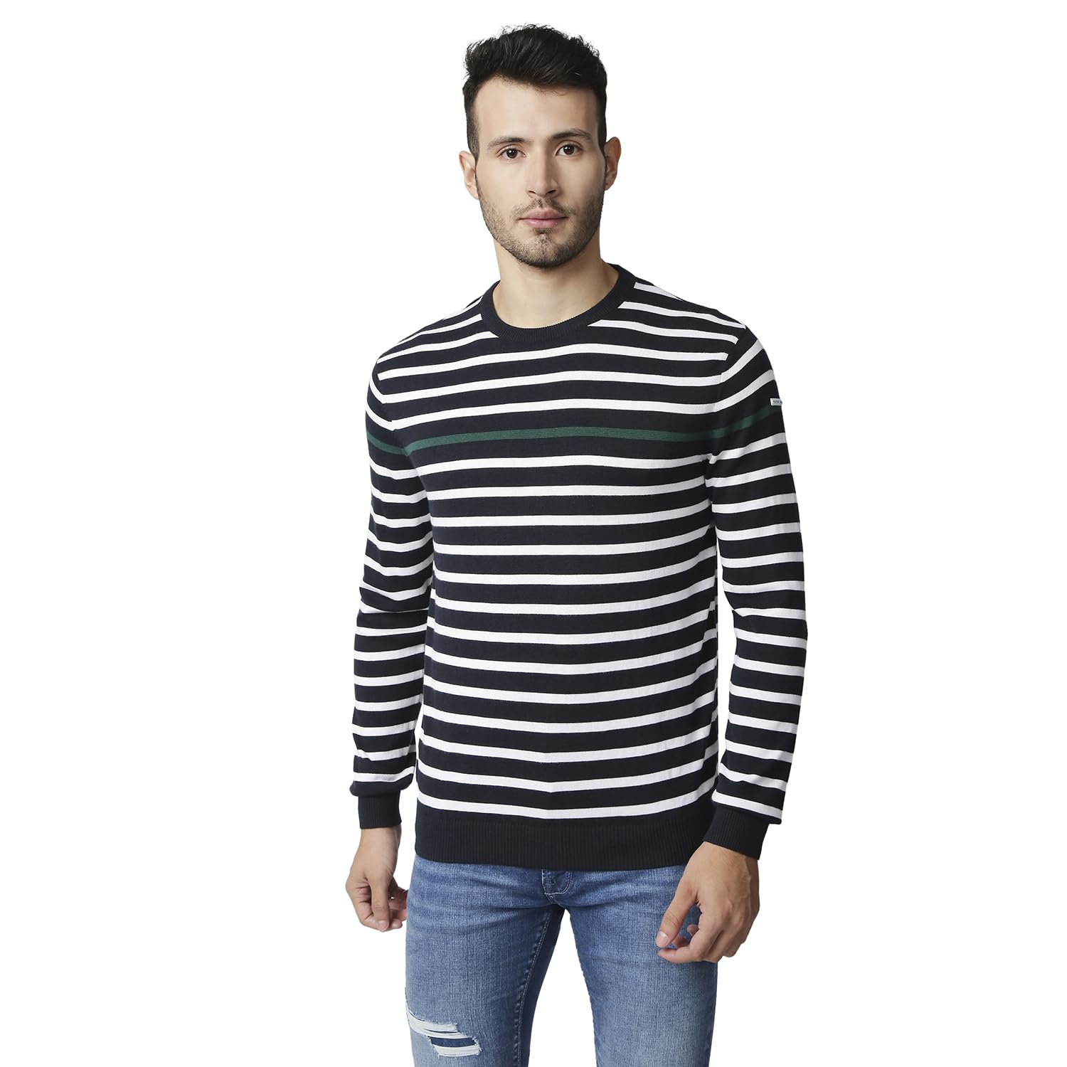 Pepe Jeans MenS Cotton Blend Classic Sweater (Pm702338_Dulwich_2Xl) Blue