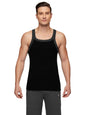 XYXX Mens Super Combed Cotton Square Neck Knitted Vest - High Moisture Absorbing Innerwear for Men with Anti-Bacterial Silver F