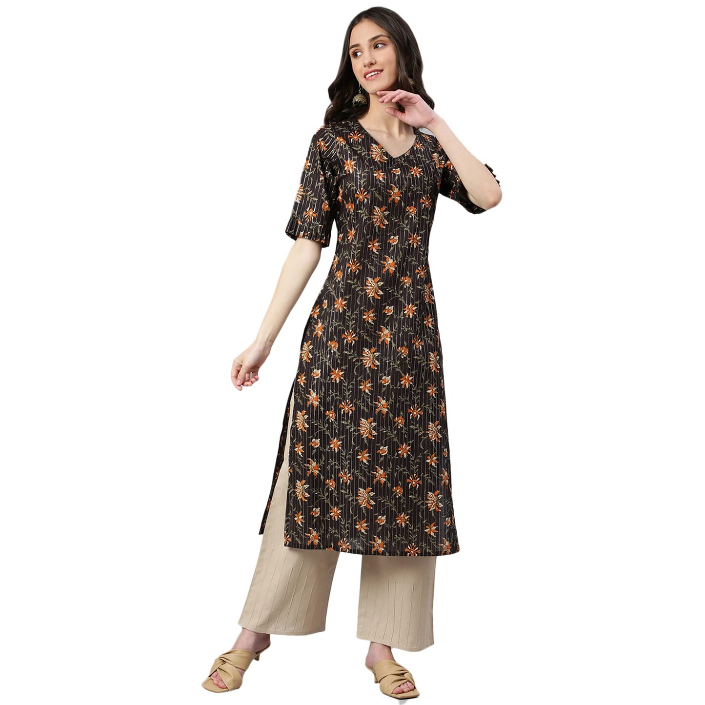 idaLia Multicolour Printed Kurta