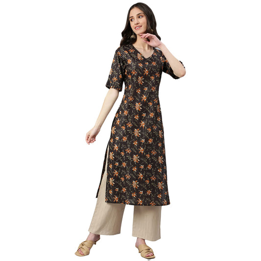 idaLia Multicolour Printed Kurta