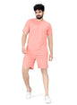 ELLITI Cotton Blend Casual Round Neck Half Sleeve Oversized Co-ord Set Mens, Pyjama Set, Sleepwear Loungewear T-Shirt and Short