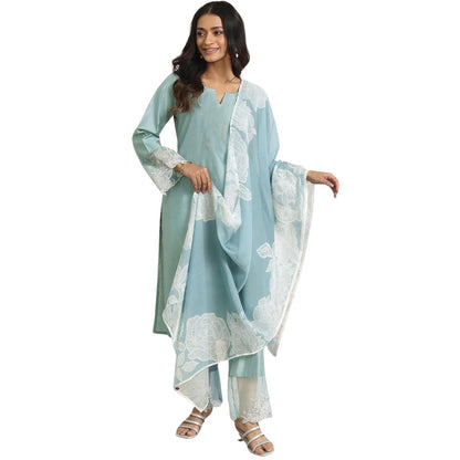 Shienzy WomenS Embroidered Kurta Set With Dupatta || Elegant Floral Suit Set For Women || Ethnic Wear For Girls || Stylish Kurt