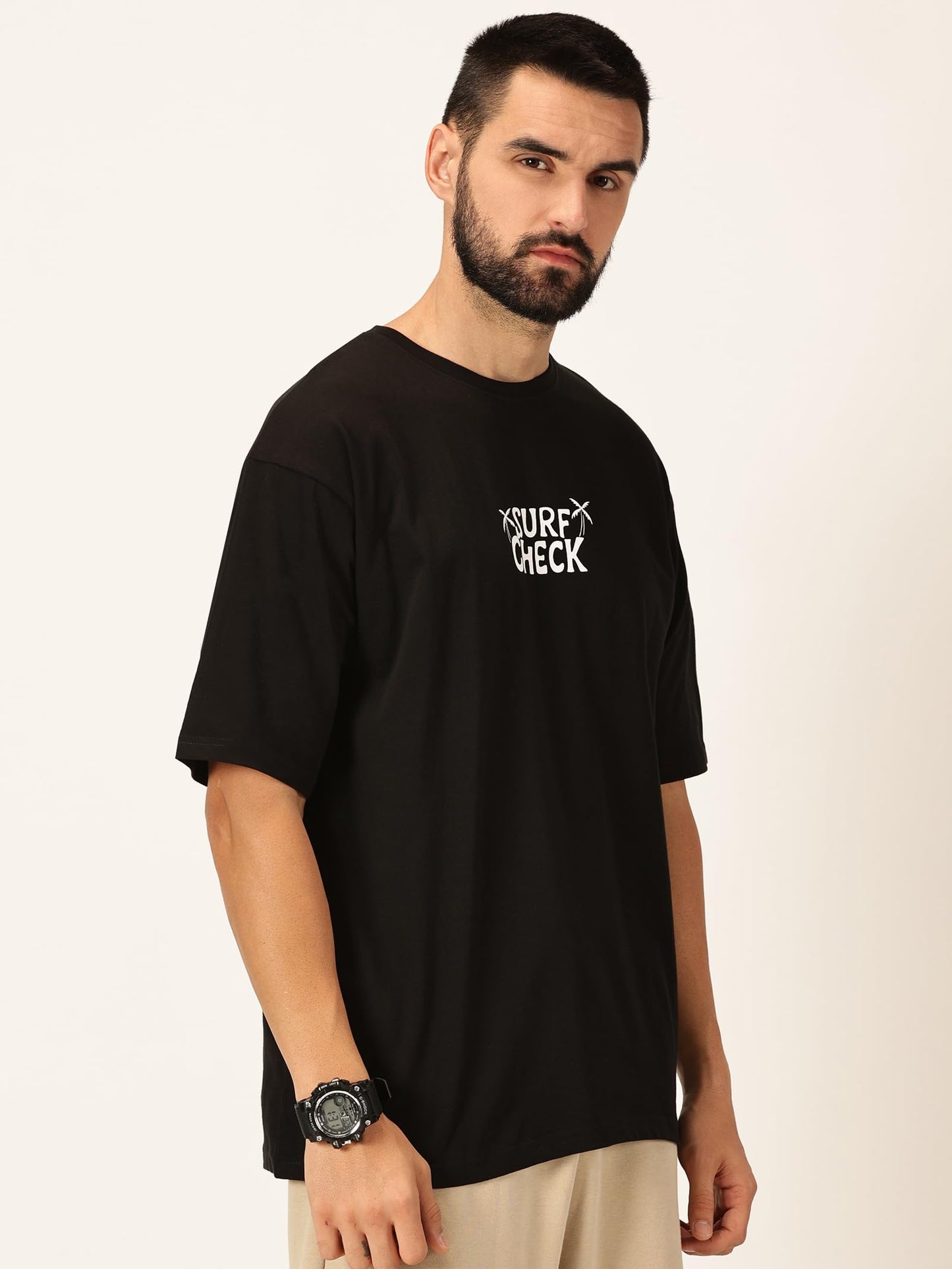Thomas Scott Mens Oversized Fit T-Shirt (TSKOversized_Black California