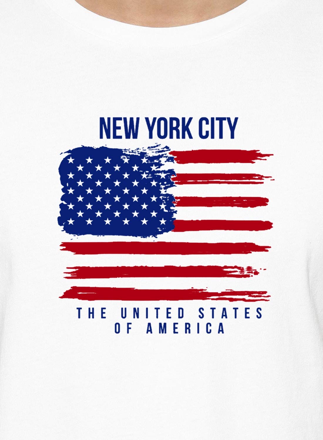ADRO USA American Flag Printed Cotton T-Shirts for Men (R22-M-NWW-WH_White)