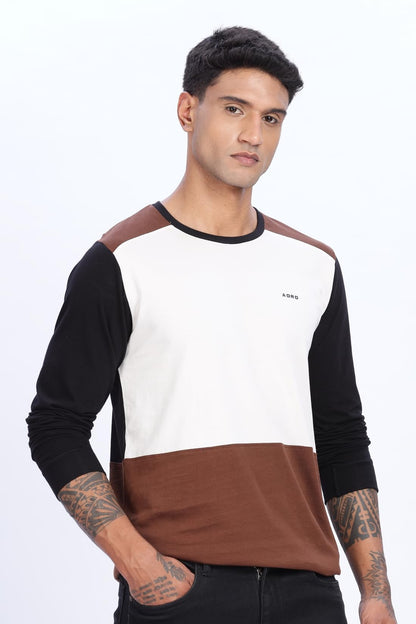 ADRO Full Sleeve Tshirt for Men | Soft Cotton Tshirt for Men|Comfortable & Stylish Regular Fit Full Sleeve Round Neck Tshirt|FR2