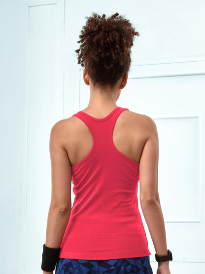 Lyra WomenS Stretchable Premium Cotton Racerback Tank Top