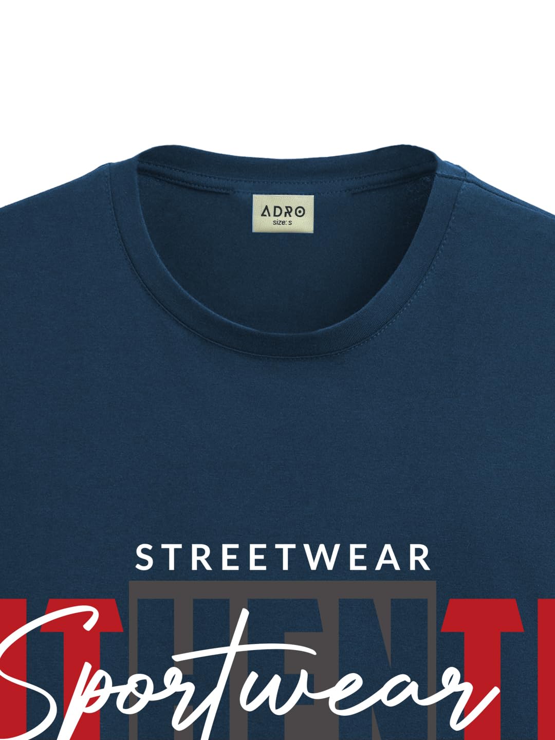 ADRO Men's Graphic Printed 100% Cotton T-Shirt - Regular Fit, Printed T-Shirts for Men (RN24-SPT-SB_Teal)