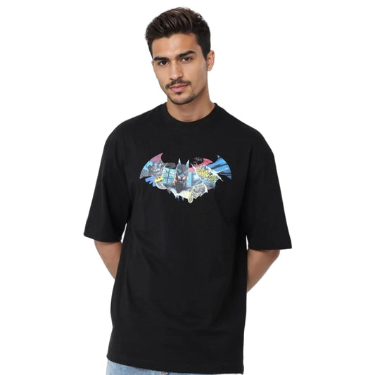 The Indian Garage Co Mens Warner Bros. Collection Oversized Batman Crew Neck T-Shirt