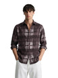 The Indian Garage Co Mens Regular Fit Printed Cutaway Collar Full Sleeves Sweater